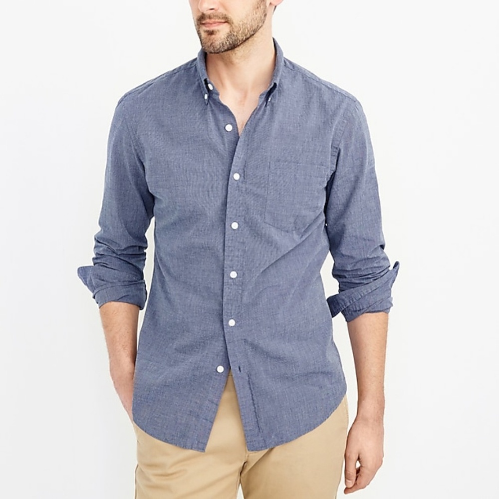 J Crew Slim washed shirt in end-on-end